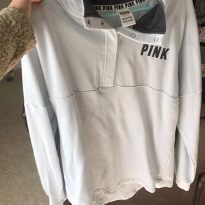 Baby Blue Half Button Jacket